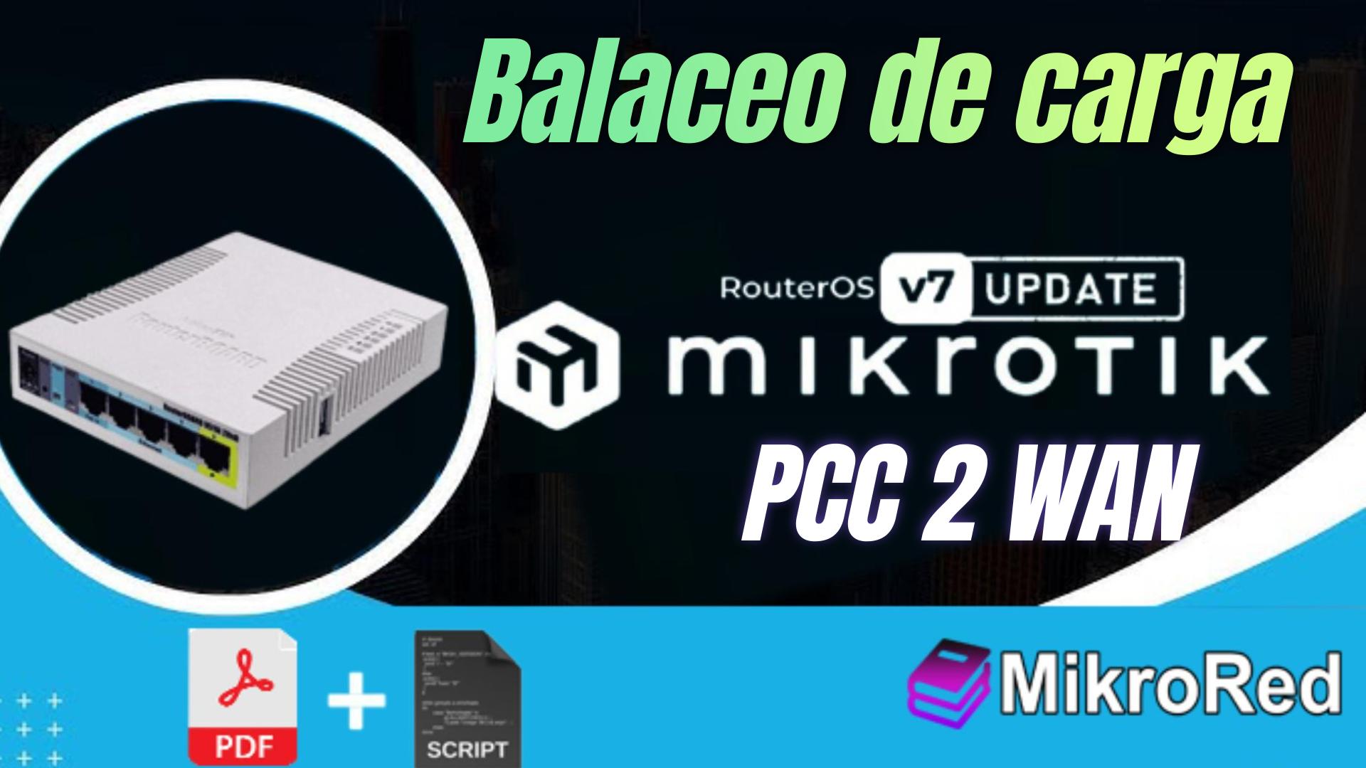 Configuración de Balanceo de Carga Avanzado 2 WAN en RouterOS V7