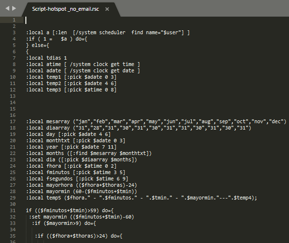 Script Hotspot en para clientes residenciales 